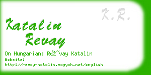 katalin revay business card